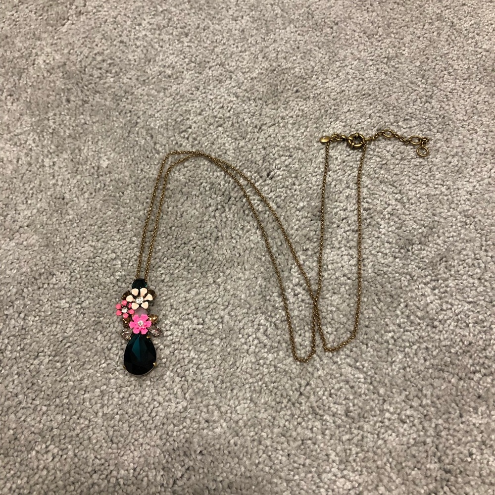 J. Crew Jeweled Pendant Necklace